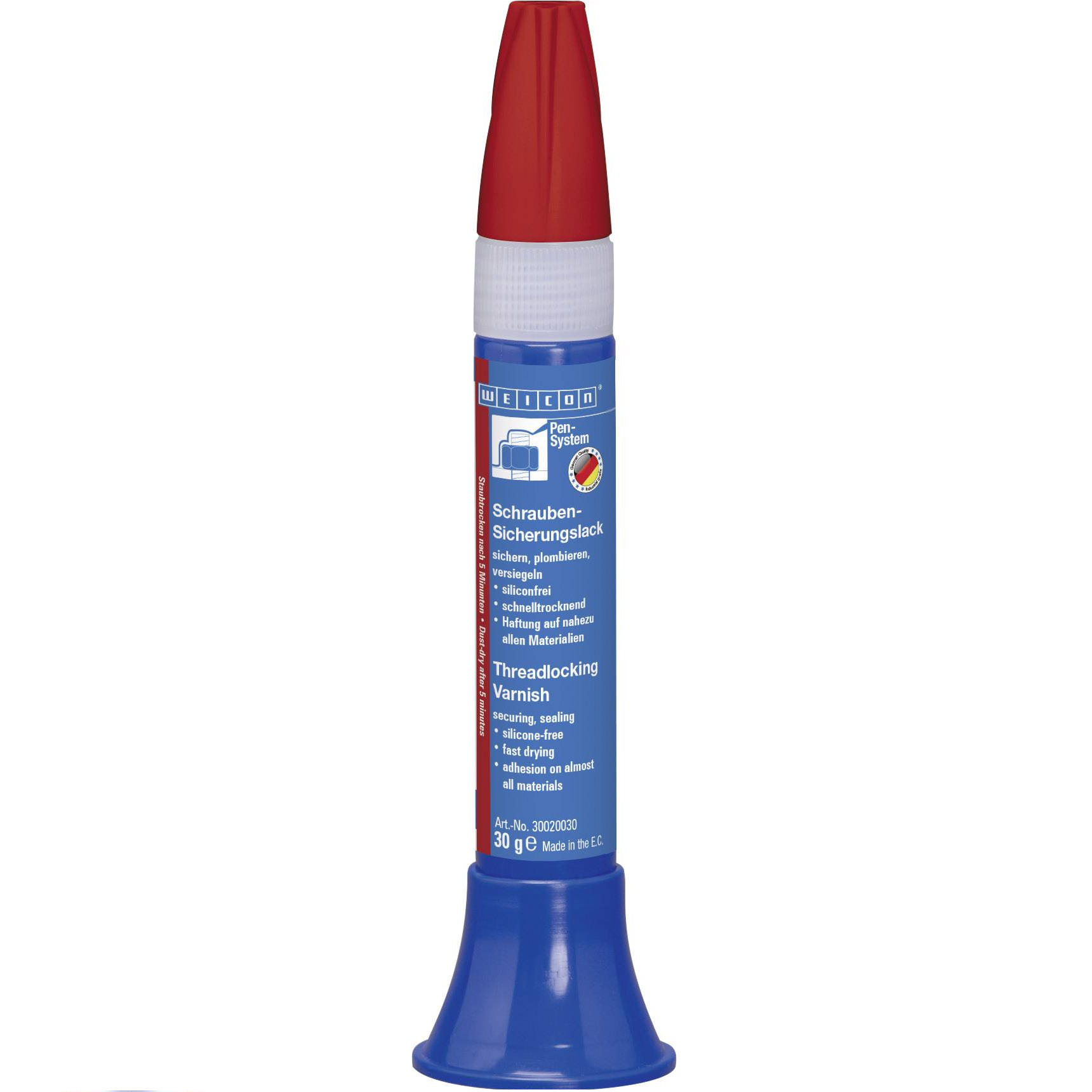 Verniz para Fixação de Parafusos Vermelho - 30 g